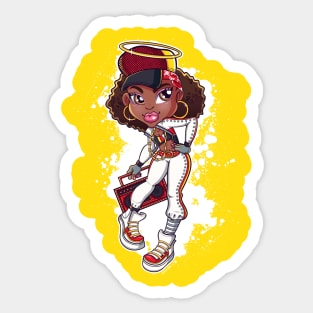 Hip Hop Girl Sticker